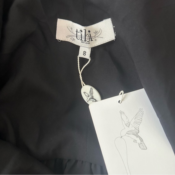 NWT Tibi New York Silk Bubble Hem Dress sz 8 - Picture 11 of 13